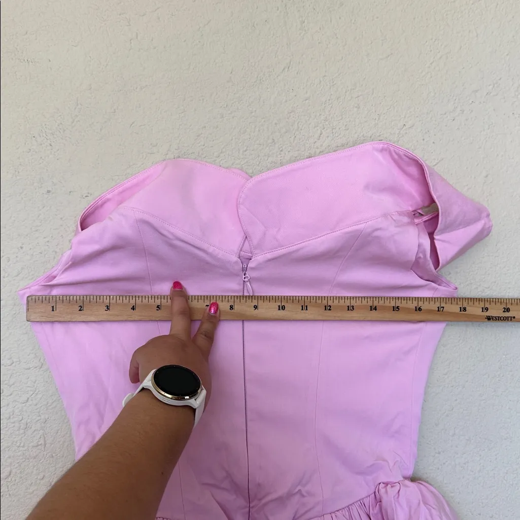 Cotton Candy House of‎ CB 'Elida' Cotton Candy Twill off the shoulder mini dress - Image 14