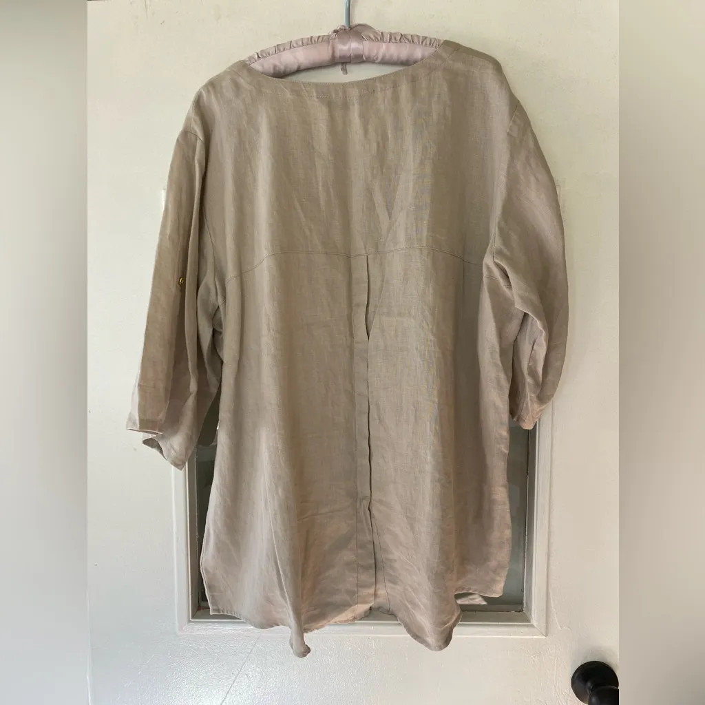 ELLEN TRACY LINEN TOP - Image 7