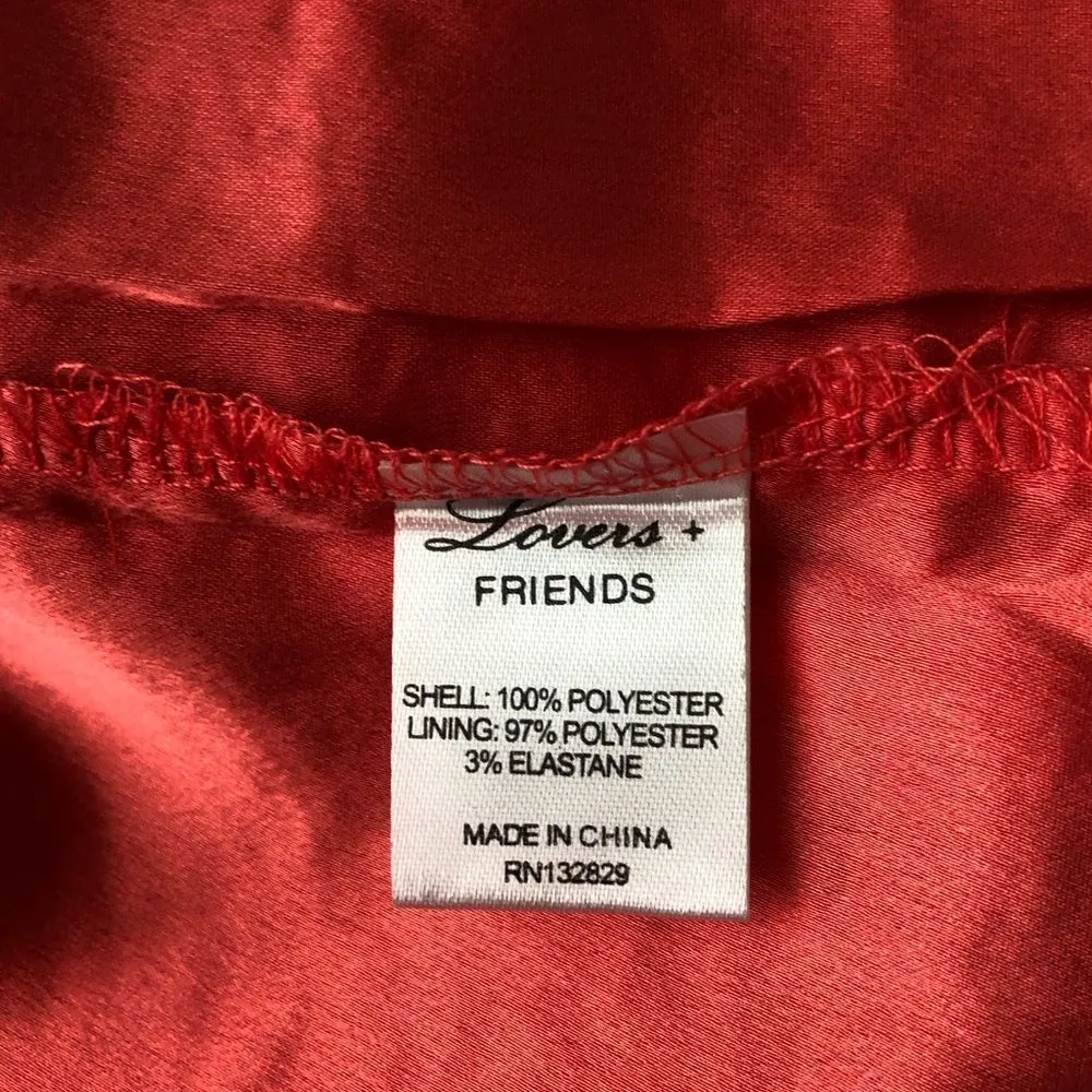 Lovers + Friends Caspian Lace Shift Mini Dress in Coral Red size XS - Image 12