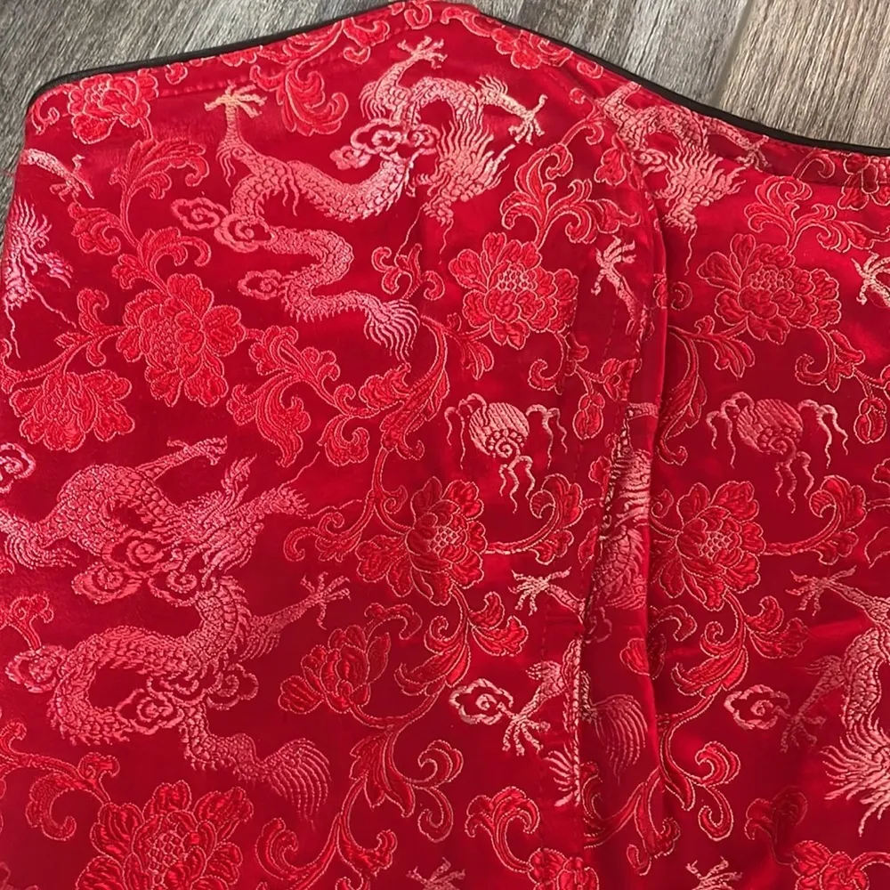 Victoria’s Secret Red Asian Inspired Dragon Print Corset - Image 2