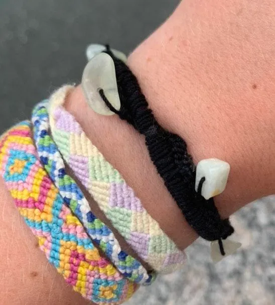 Jade Gemstone Hair Tie Bracelet - Image 2