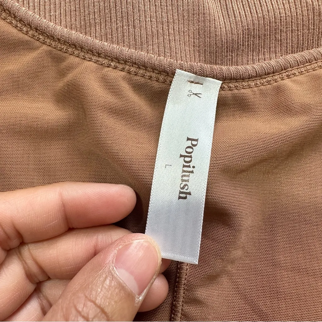 Popilush Women’s Shapewear Modal Sculpting Mini Tank Dress in Light Brown Size L Size L - Image 14