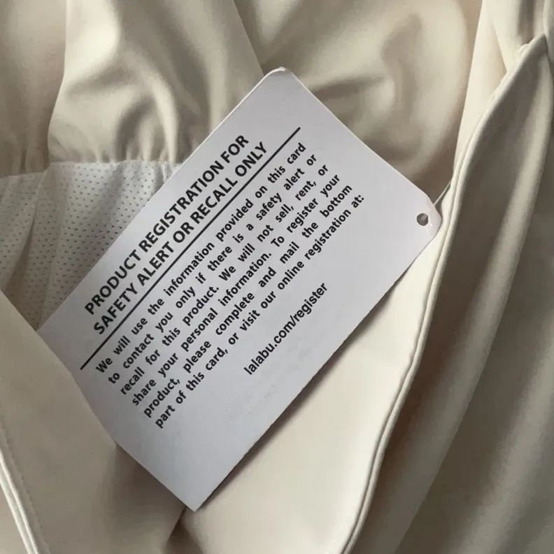 LALABU SOOTHE MATERNITY NURSING POSTPARTUM CREAM IVORY TANK TOP WITH CARRIER White Size undefined - Image 4