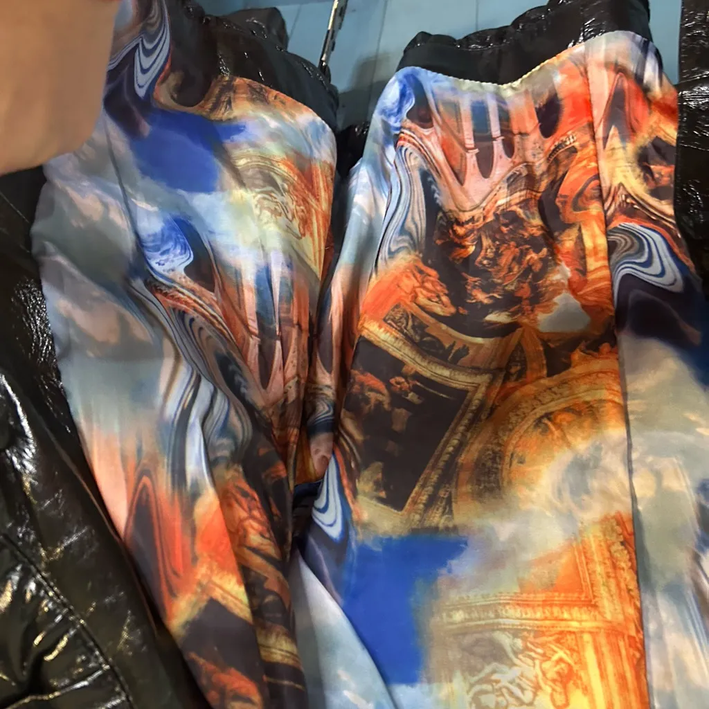 Stella Rossa Patent Leather Black Jacket W/Removable Fur Trim & Belt | EUR 42 Size L - Image 11