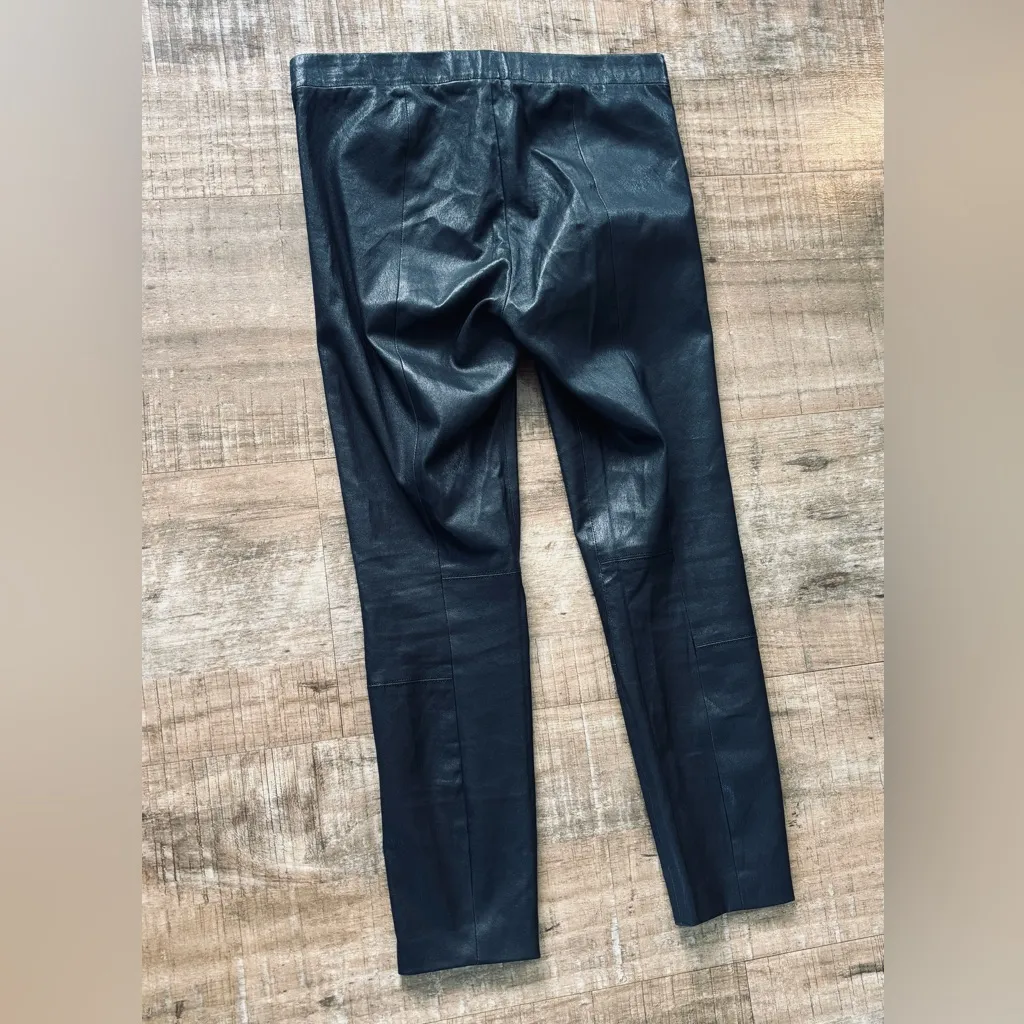 Vince. Lamb leather black legging petite medium 28" waist 24" inseam - Image 6