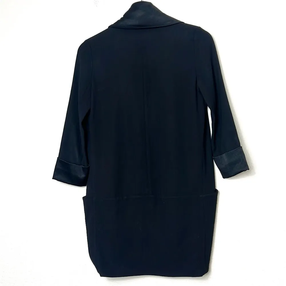 Wilfred Aritzia Chevalier Jacket Blazer Crepe Open Front 3/4 Sleeve - Image 5