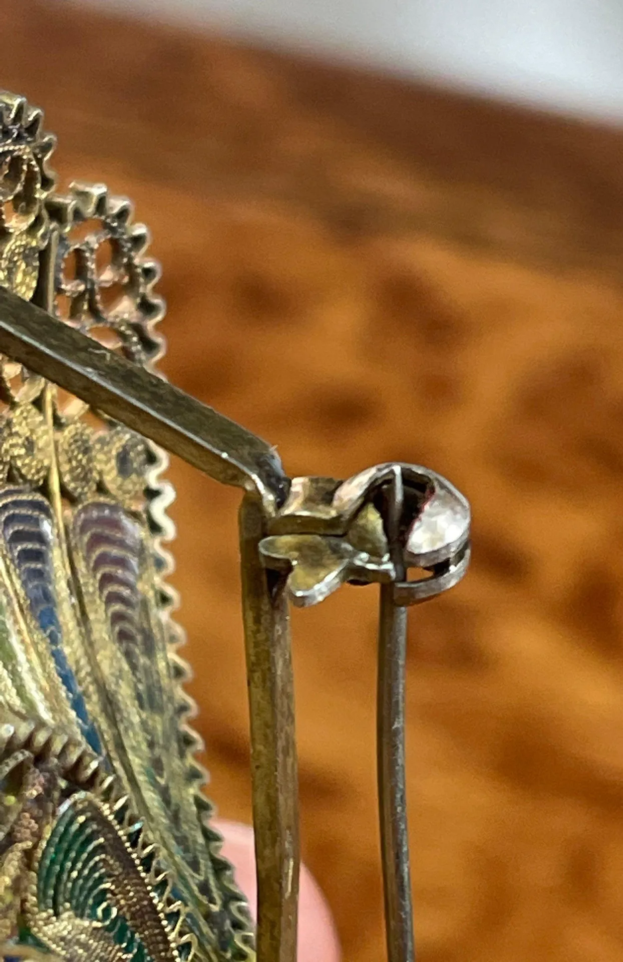 Vintage Colorful Enamel Butterfly Brooch / Pin - Image 6