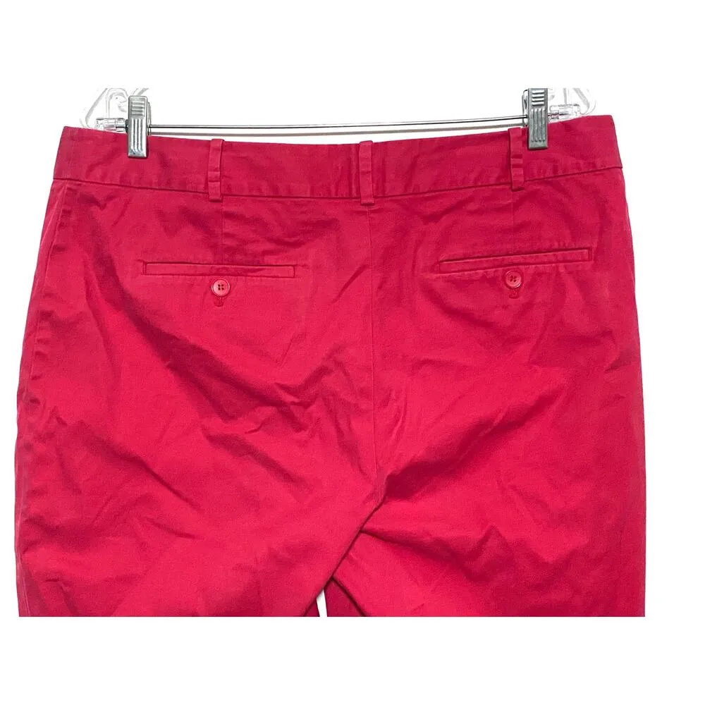 Talbots Curvy Capris Pants Pink Chinos Womens 14 Cotton Spandex Stretch - Image 2