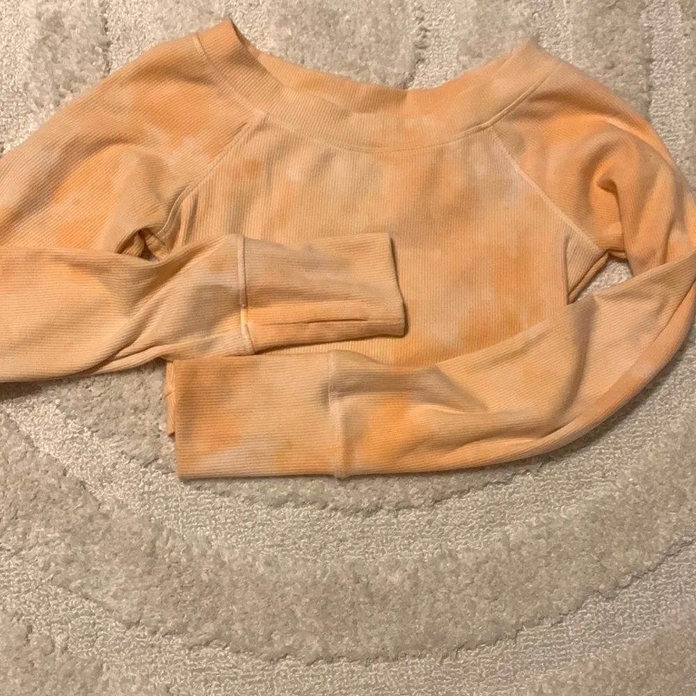 ARX LAB Tie Dye Ribbed Knit Crop Top Orange Size M - Image 5