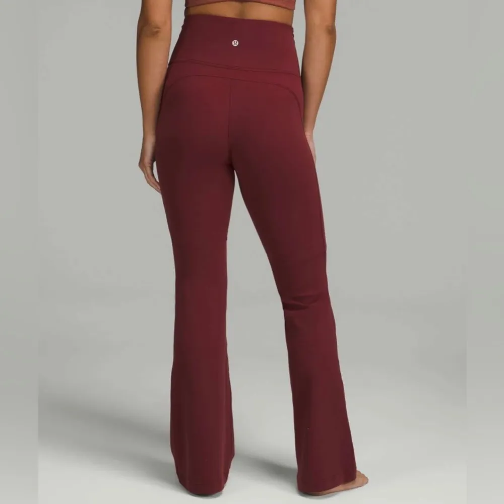 lululemon athletica Groove Super-High Rise Flared Pant Red Merlot-Size 0 - Image 2