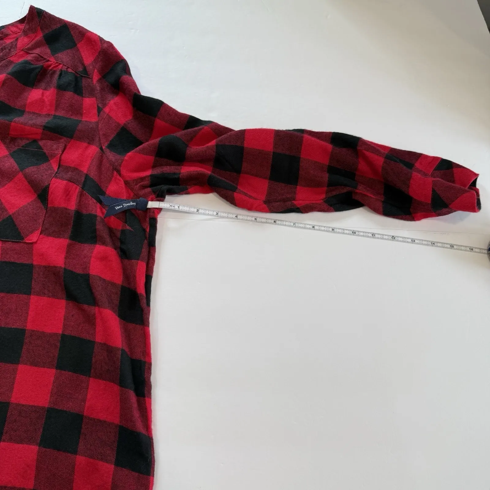 Torrid Lizzie Black Red Buffalo Plaid Twill Button Up‎ Long Sleeve Shirt Size 3X - Image 9