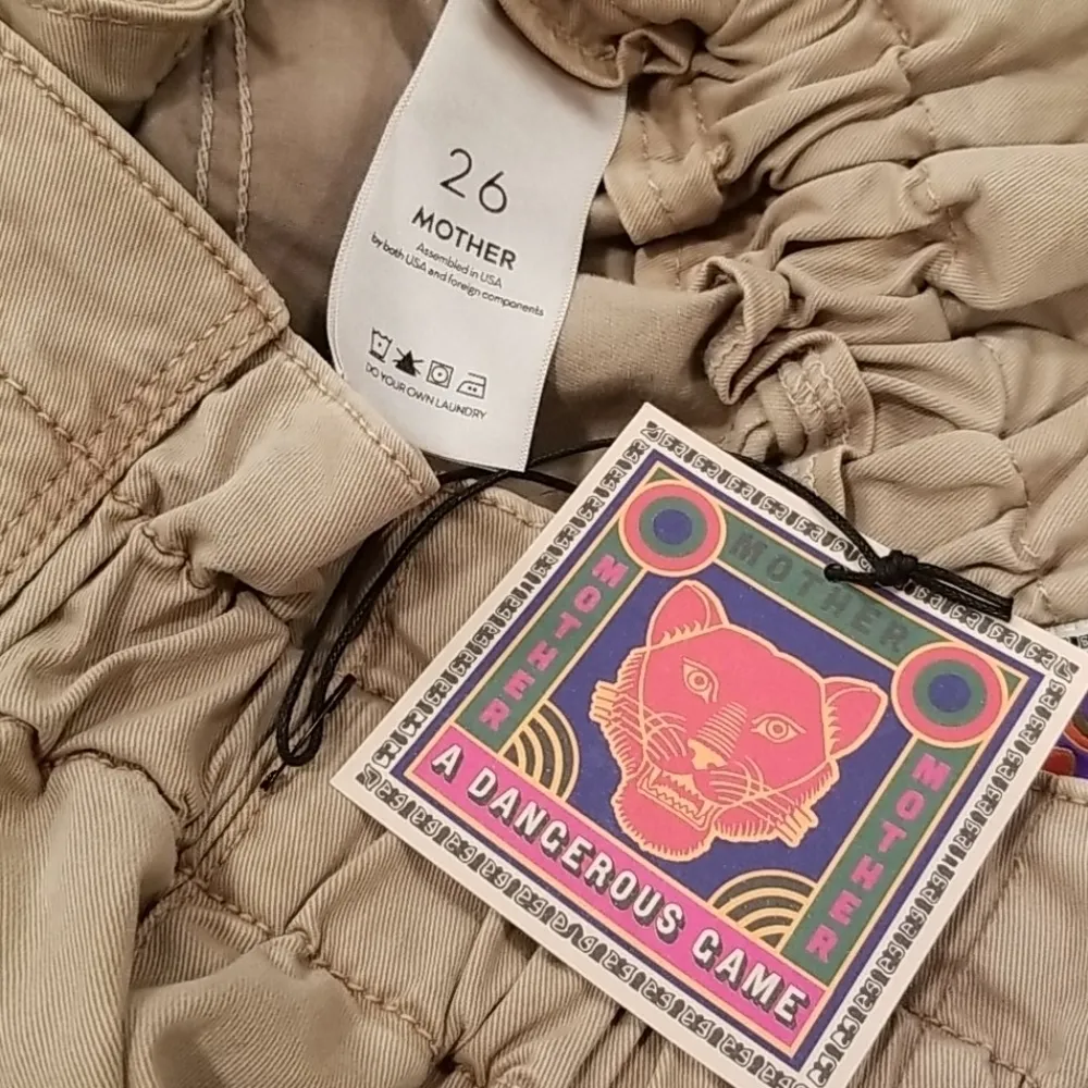 💕MOTHER💕 The Yoyo Ruffle Greaser ~ Killing Time Tan Size 26 - Image 16