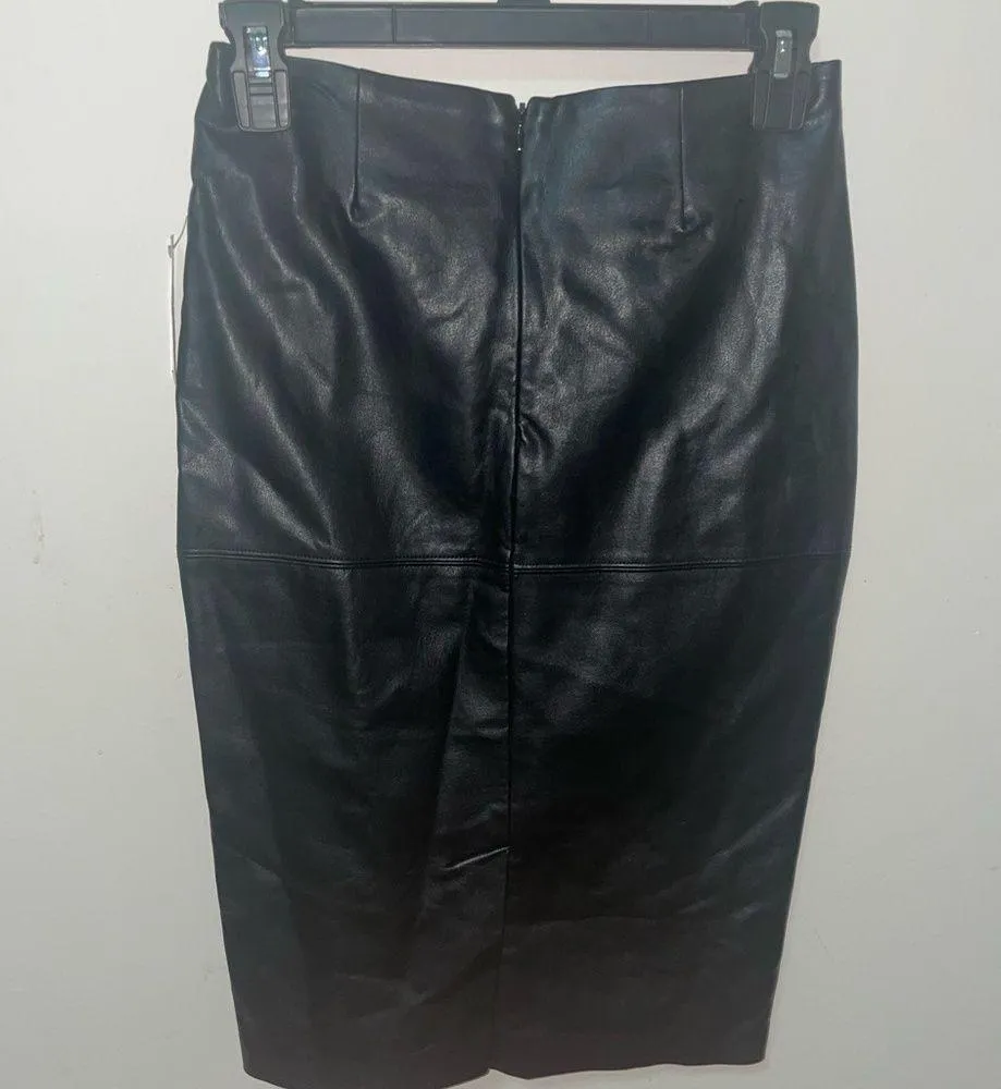 INC leather pencil skirt - Image 4