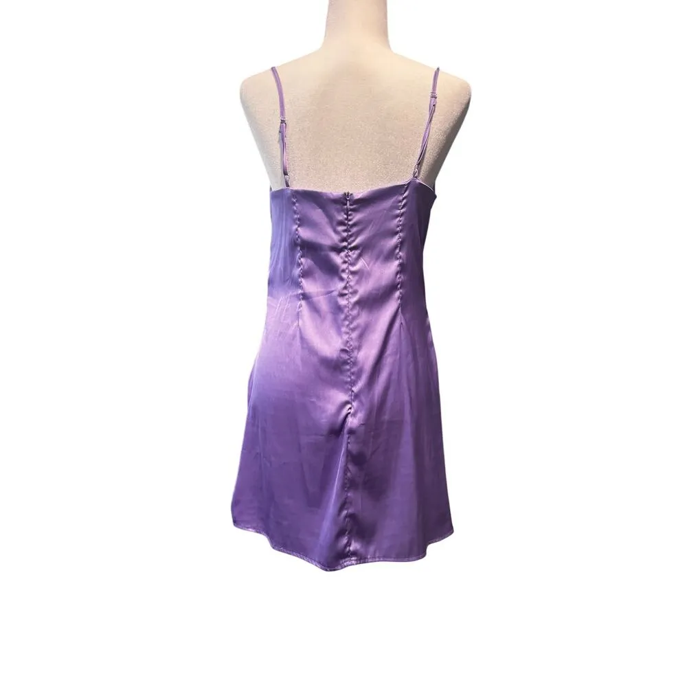 KNOW ONE CARES Lavender Slip Dress in Size Medium - Image 4