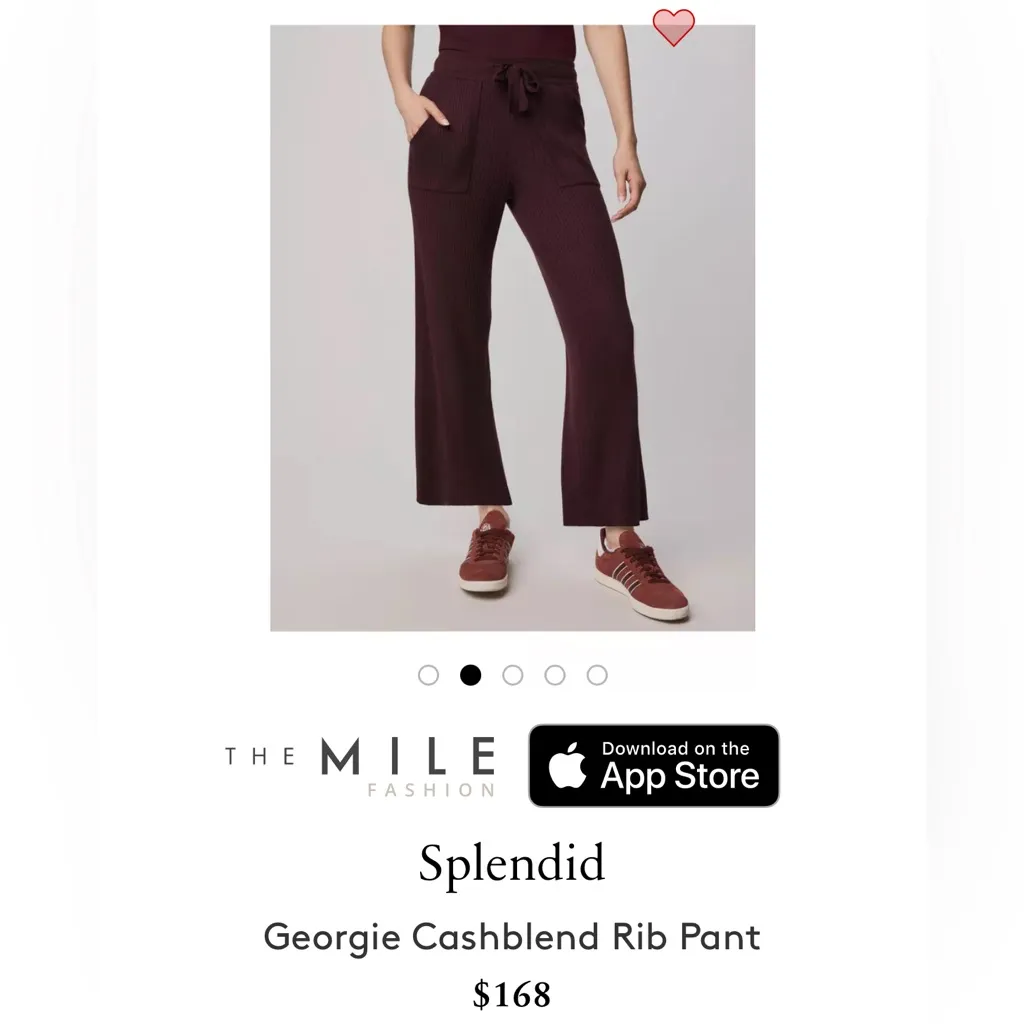 Splendid Georgie Cashblend Rib Pant - Image 6