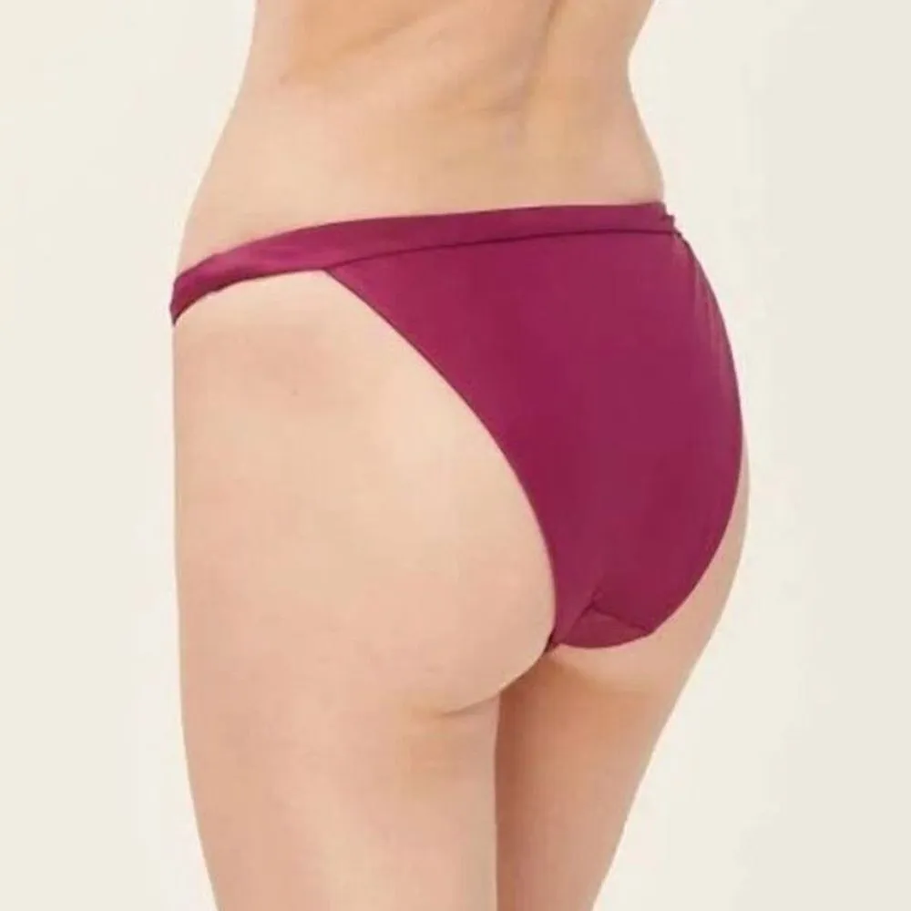 Andie‎ Swim The Caicos Bikini Bottom Plum Eco Nylon Size M NWT - Image 2