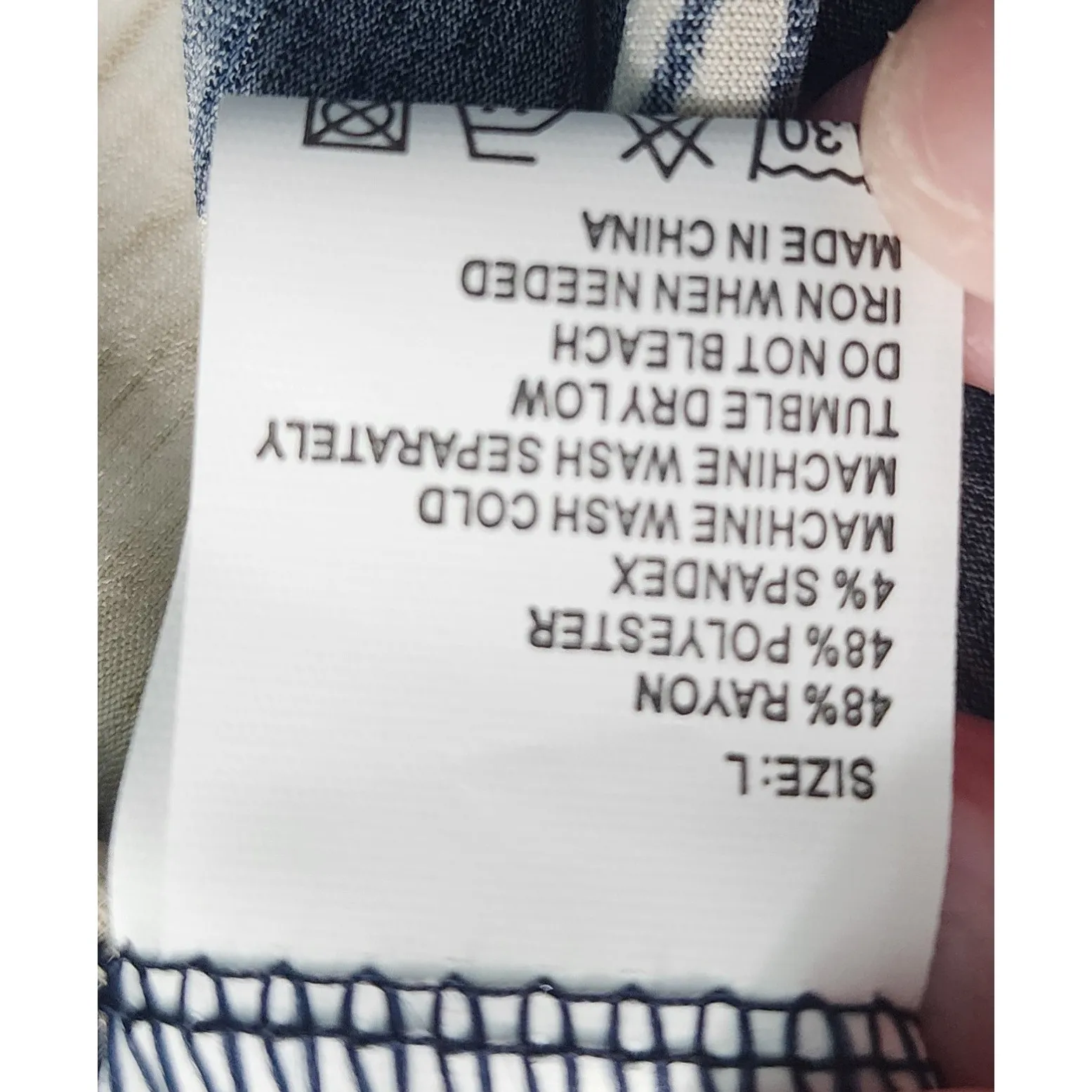 Heathmoor Floral Print Midi Dress Womens Large Navy‎ Red White Casual Blue - Image 6