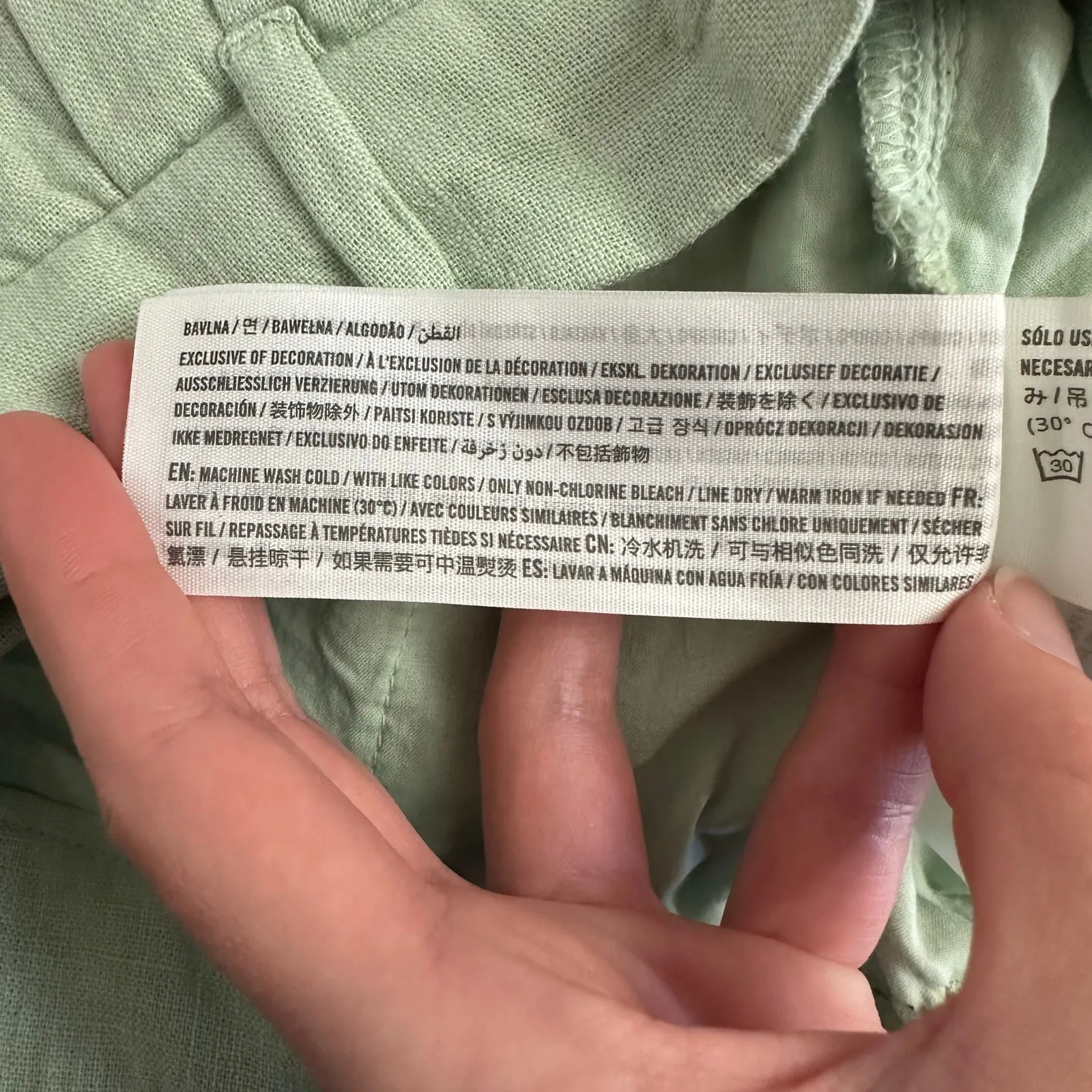 Abercrombie‎ & Fitch Linen Blend Pleated High Rise Shorts Women’s S Sage Green - Image 11