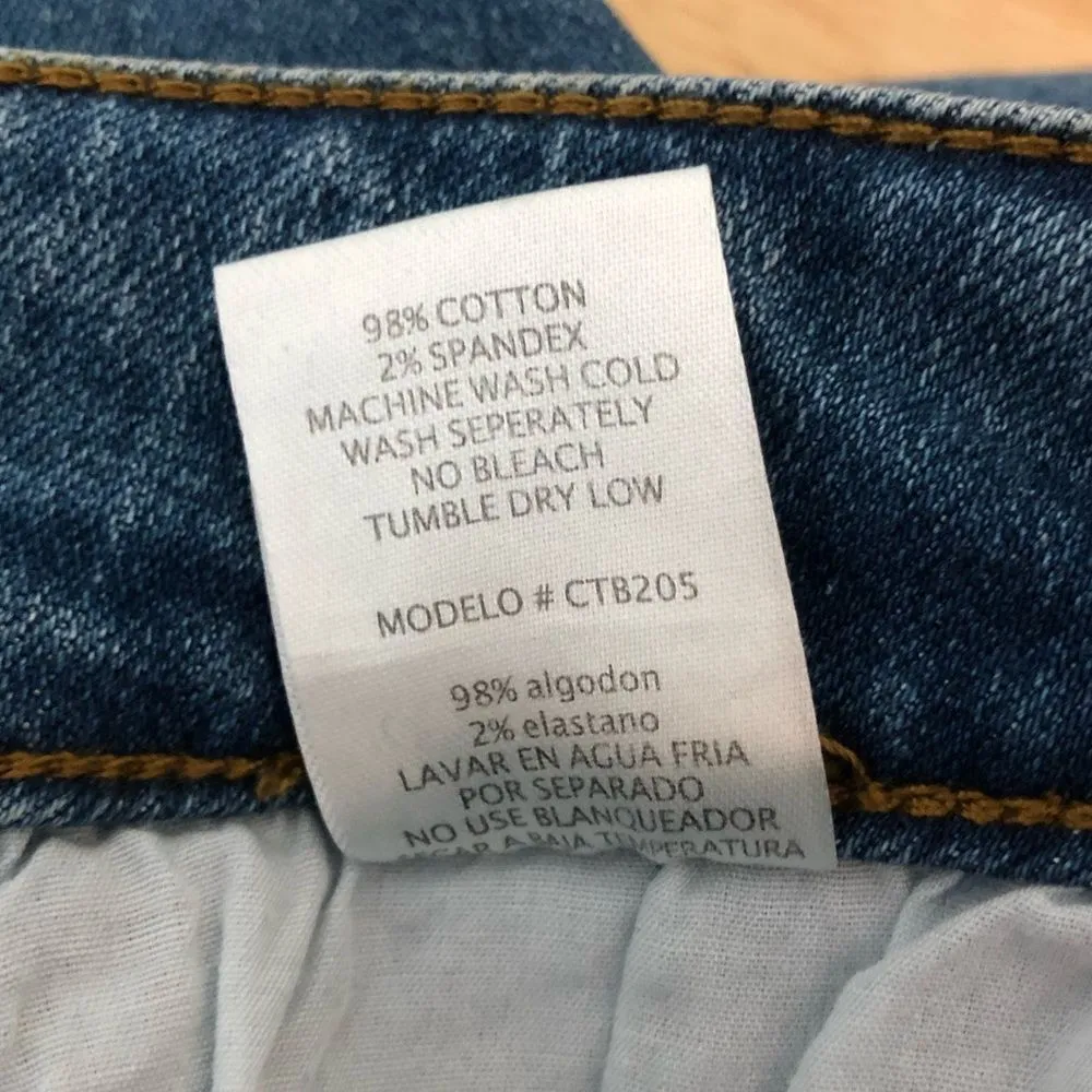 Black Label c’est toi Mid Rise Ankle Skinny Distressed Jeans size 15/33 NWT - Image 11