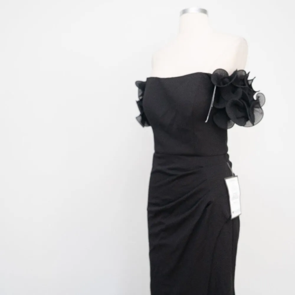 XSCAPE. Off-The-Shoulder Ruffled-Sleeve Gown. - Image 10