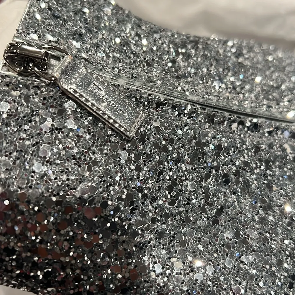 Salvatore Ferragamo Glitter High Heel Booties in Silver Size 10 New in Box $1295 - Image 11