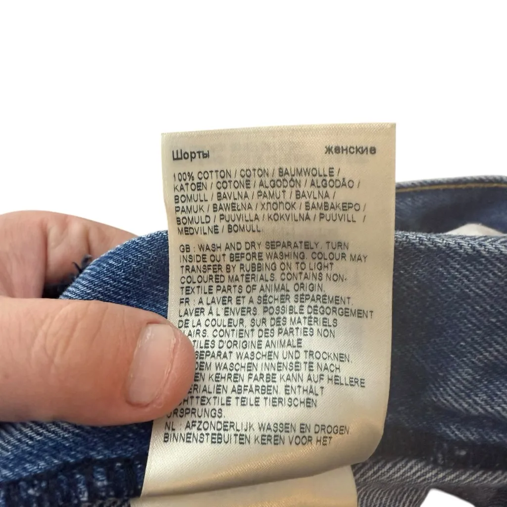 Wrangler Women’s Mid-Rise Festival Denim Shorts in Blue Size 25 - Image 11