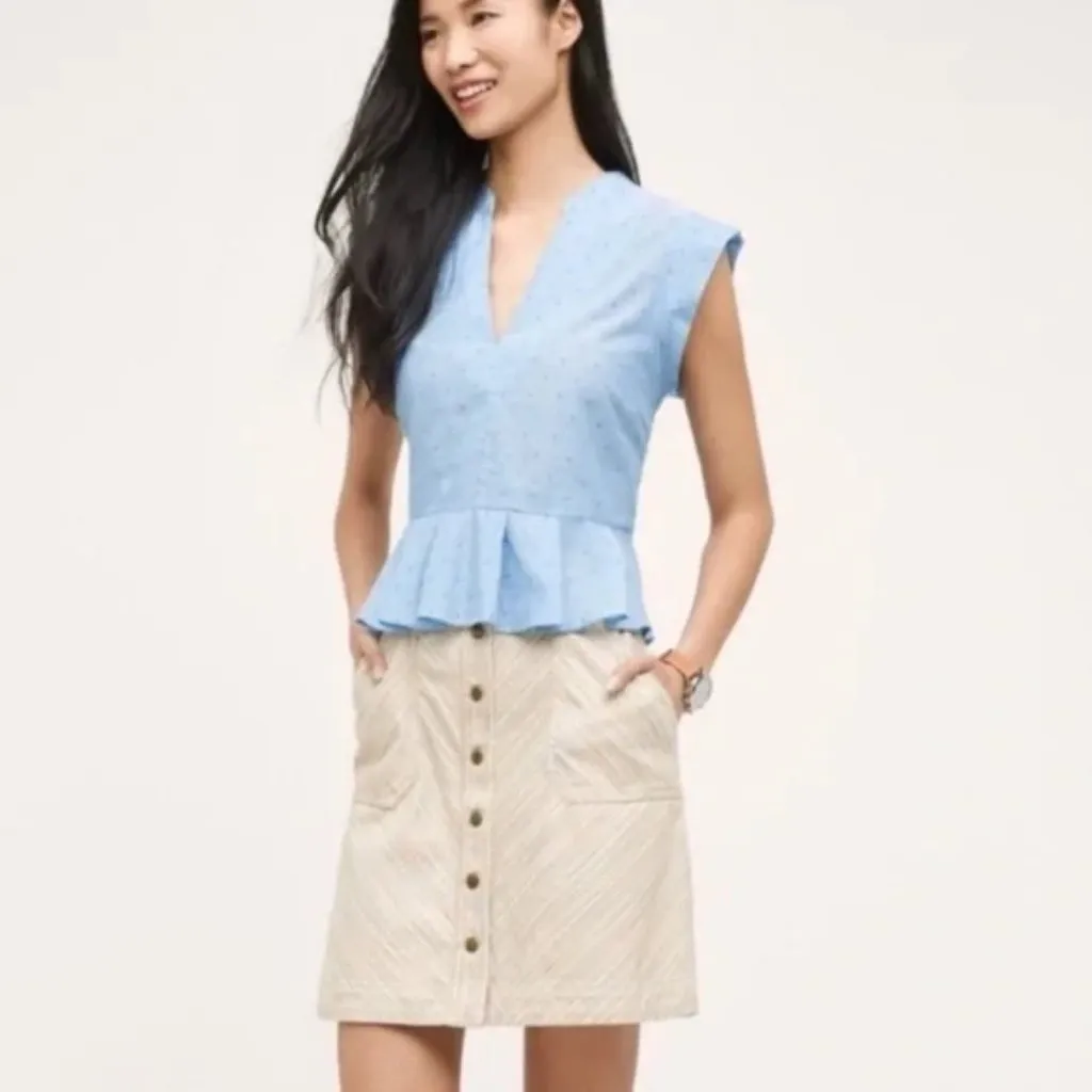 Pilcro & The Letterpress Anthro Pastel Striped Skirt - Image 3