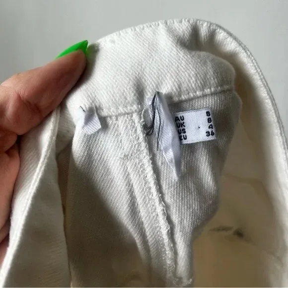 Paige White Denim Mid Rise Cargo Jeans 4 - Image 11