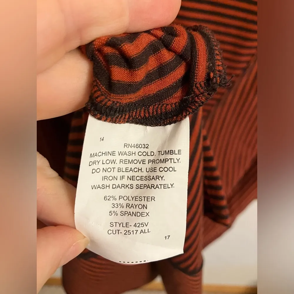 Boutique Knit Oversized‎ Cowl Neck Tunic Top Womens Size Medium Orange - Image 12