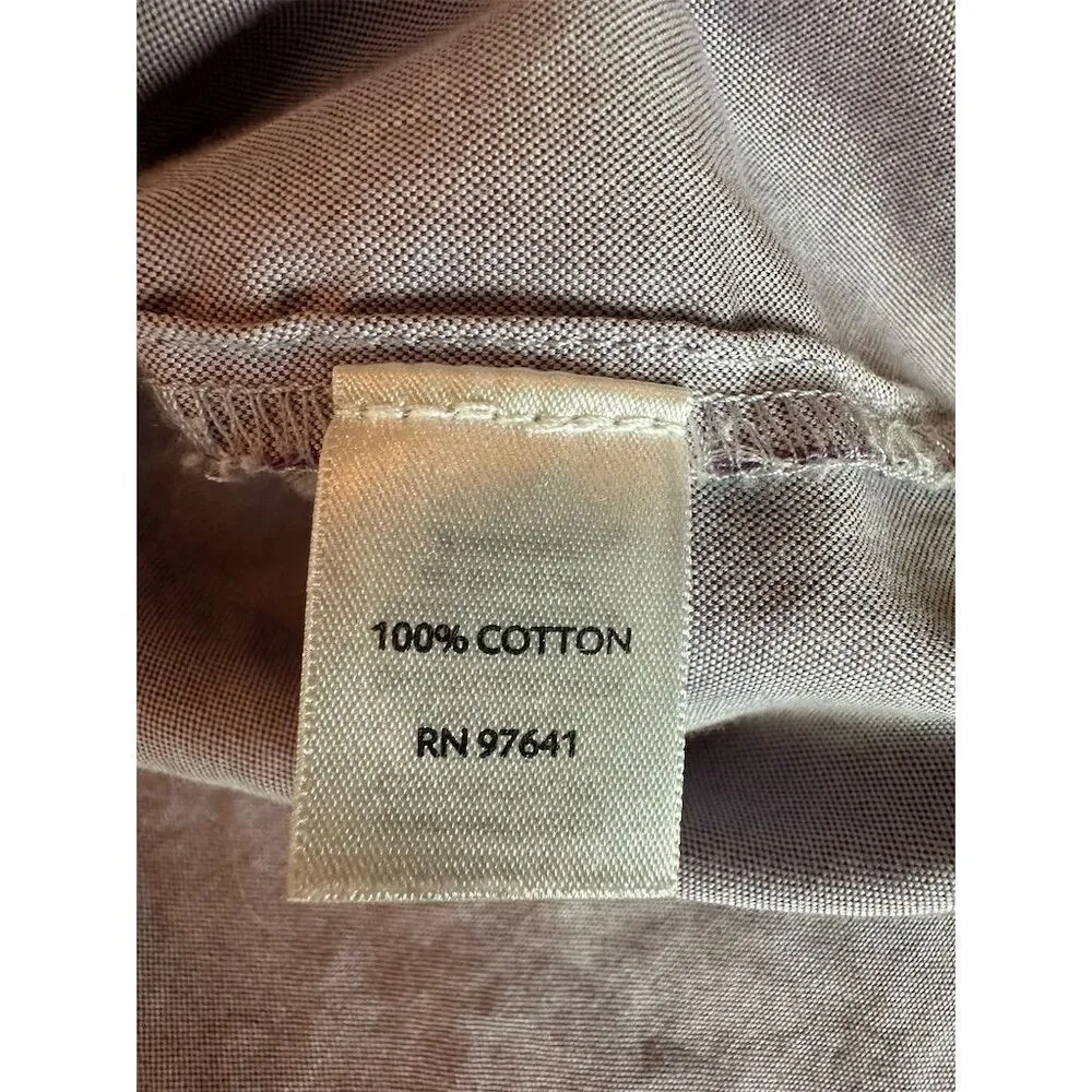 J.Jill Women's Petite Purple Long Sleeve Button-Up Shirt Size L - Image 10