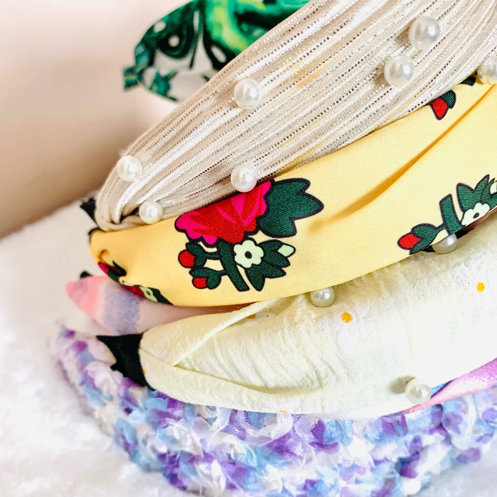 Colorful Headband Bundle. Yellow - Image 5