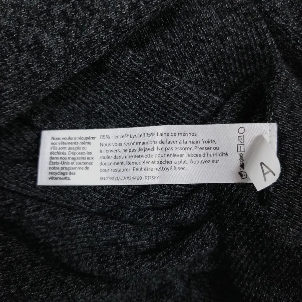 Eileen Fisher Merino Wool Blend Tunic Gray Sz Small - Image 8