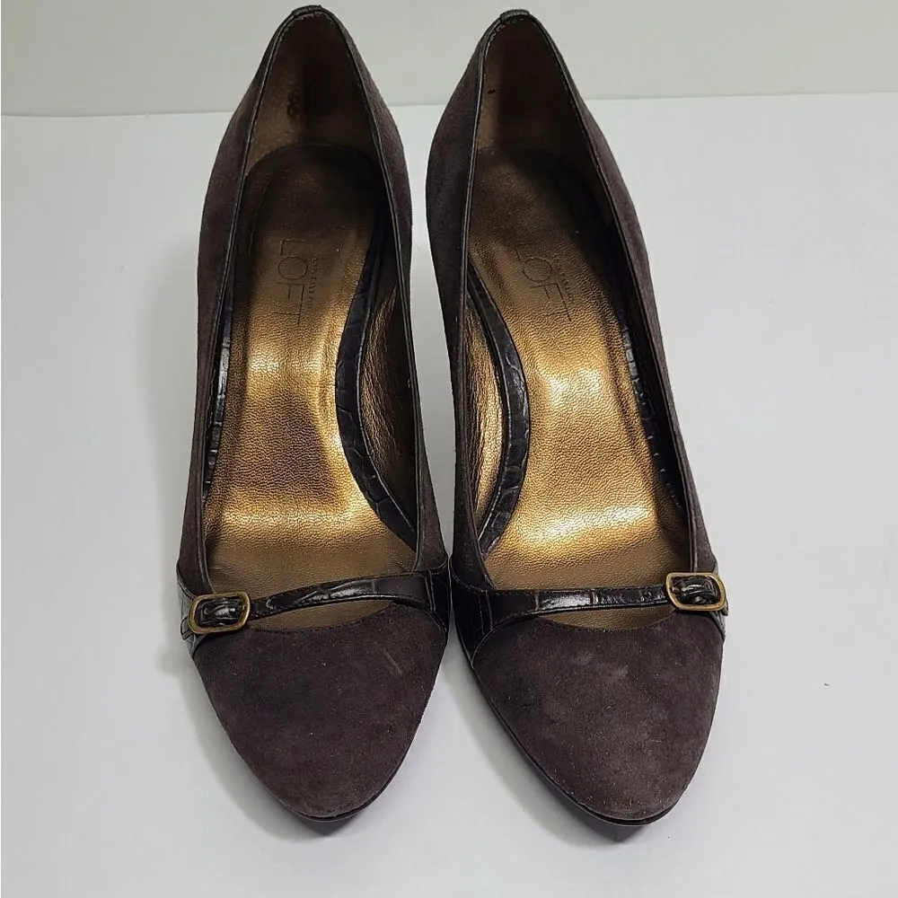 Ann Tylor LOFT Shoes Womens Size 6.5 Leather Upper Women's Heeled Pumps - Image 10