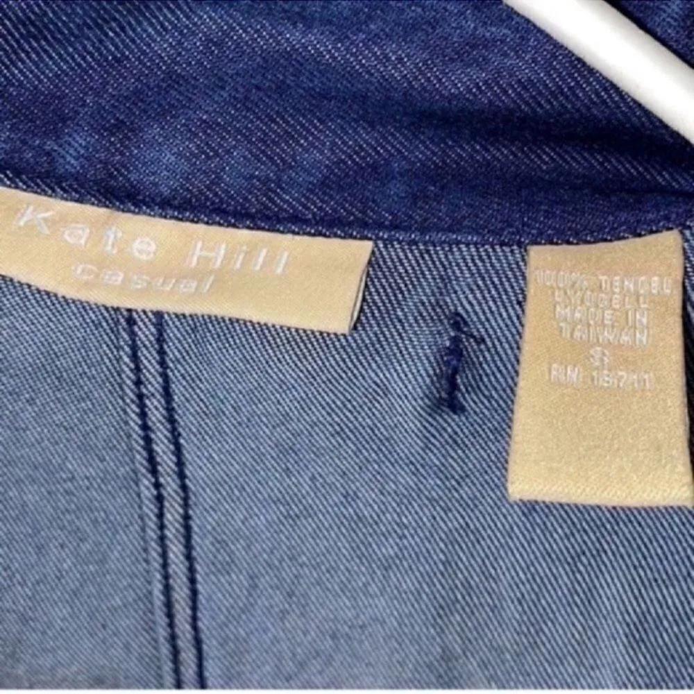 Kate Hill Blue Denim Jacket(Size Small) - Image 3