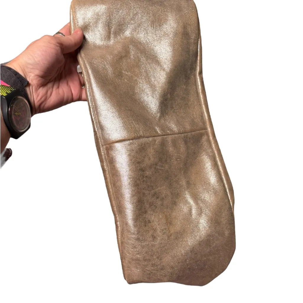 CC Skye rose Gold Metallic slouchy Shoulder‎ Bag braided handle boho rustic - Image 5