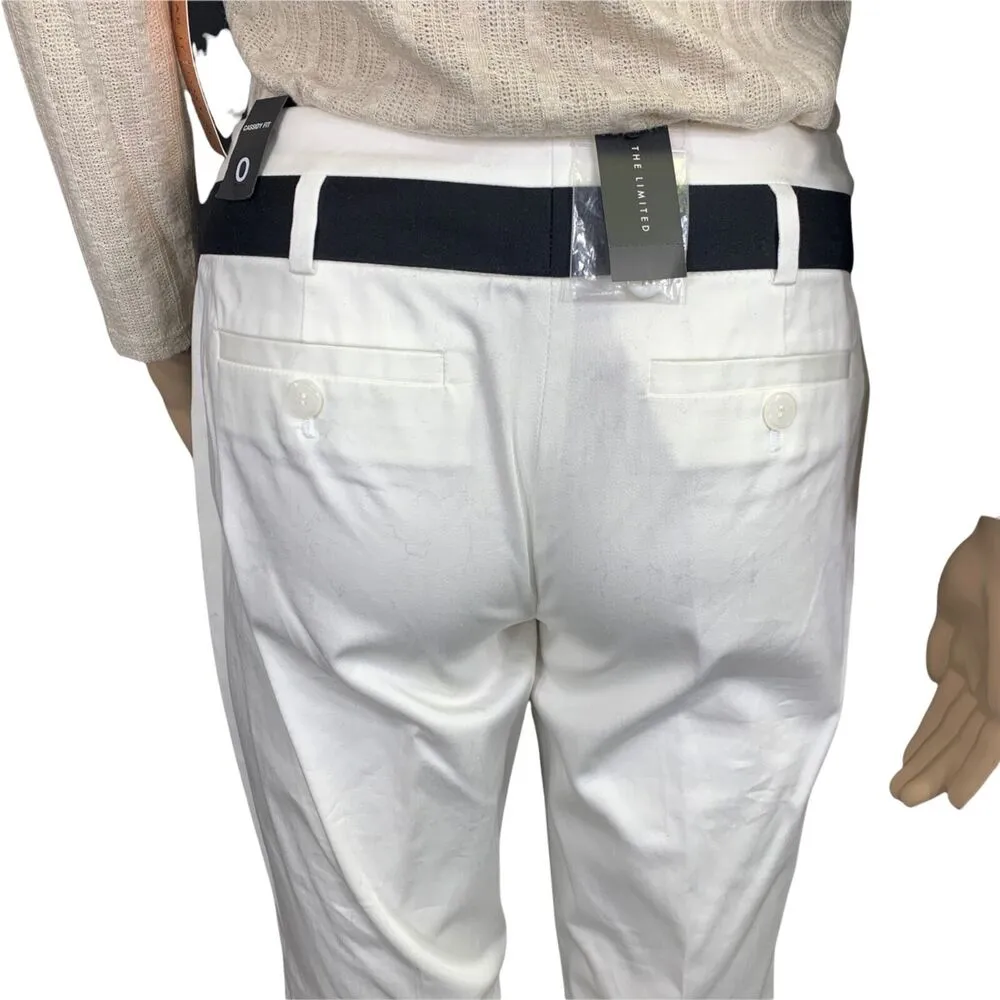 The Limited Womens Cassidy Fit Flare Leg Dress Pants Ivory Black Size 0 - Image 12