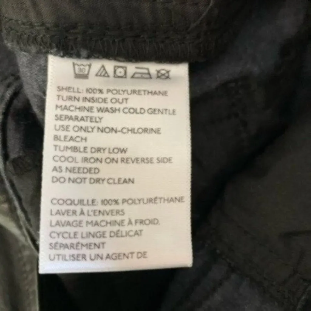 Silence + Noise Moto Zip Hem Faux Leather Pants Black Size 27 Urban Outfitters‎ - Image 7