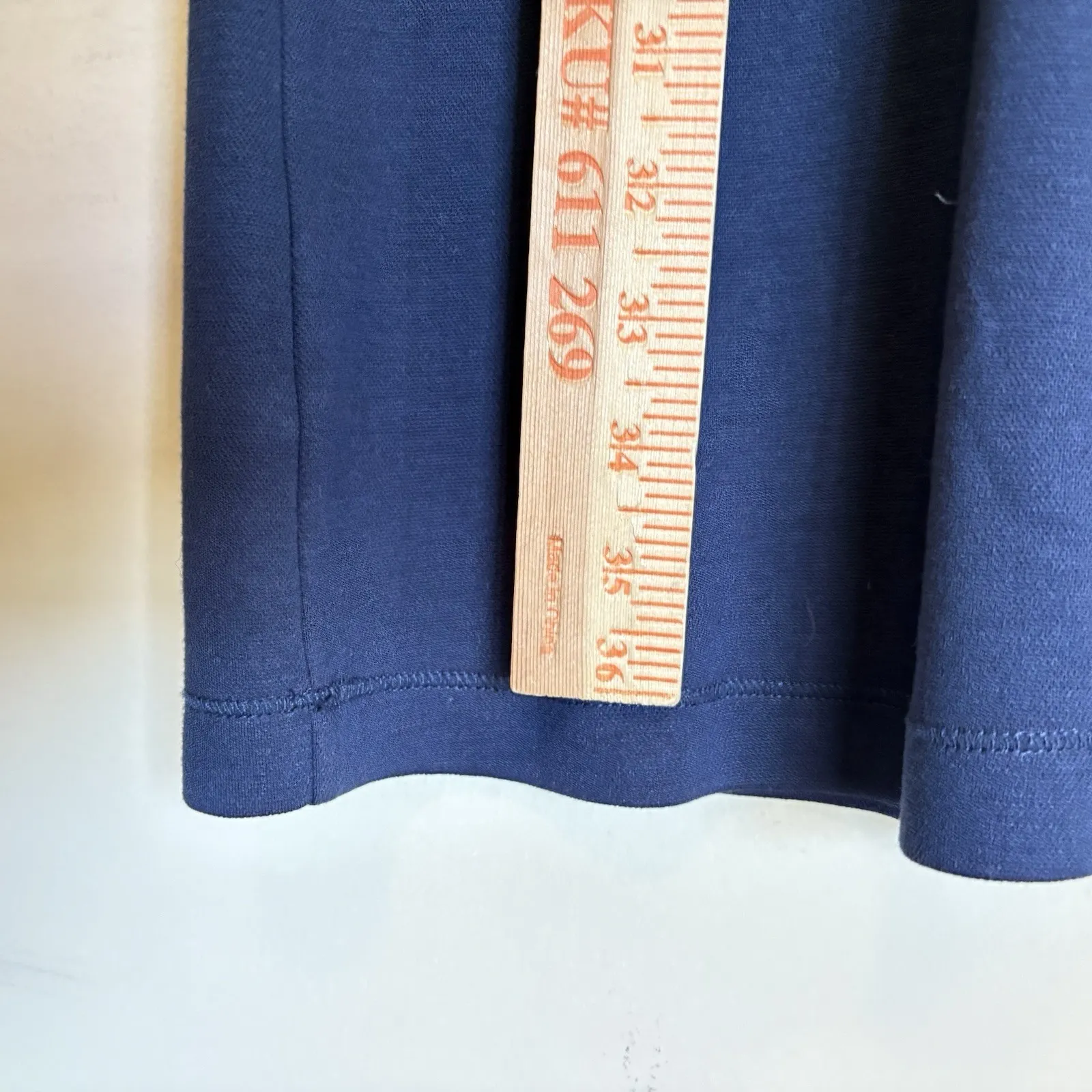 Eileen Fisher Small Petite Women's‎ Navy Sheath Dress - Image 9