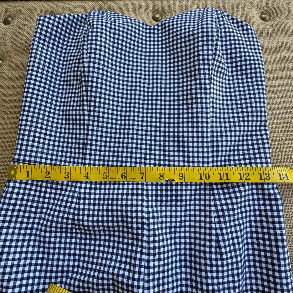 Michael Kors Navy Strapless Jumpsuit size 4 - Image 8