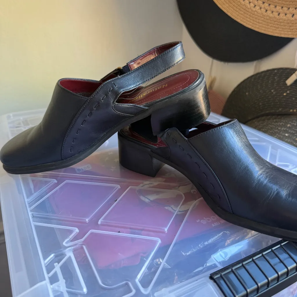 Naturalizer Women’s Black Slingback Mule Heels 9M - Image 9