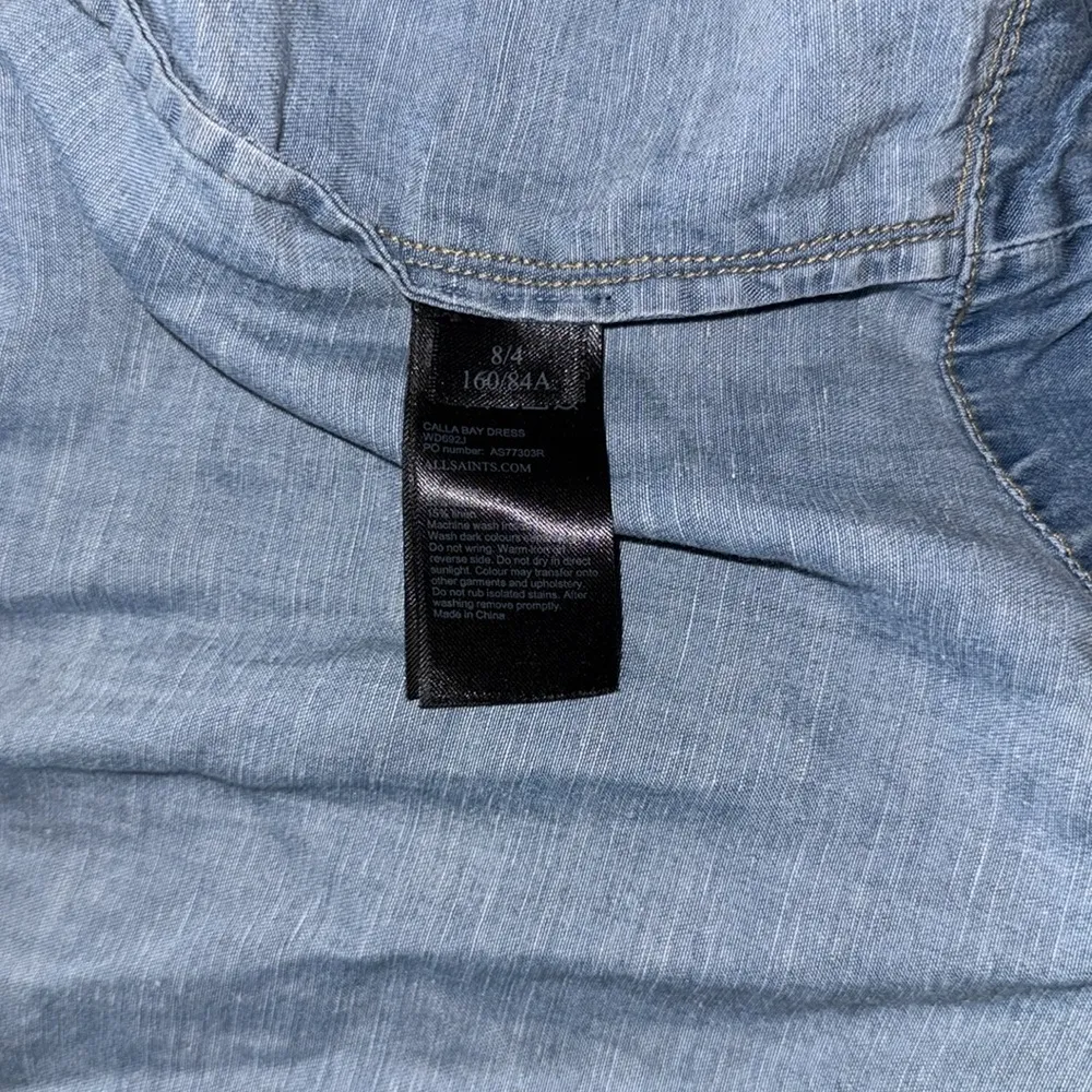 ALLSAINTS CALLA BAY SHIRT DRESS TENCEL/COTTON BLEND SIZE 4 - Image 9