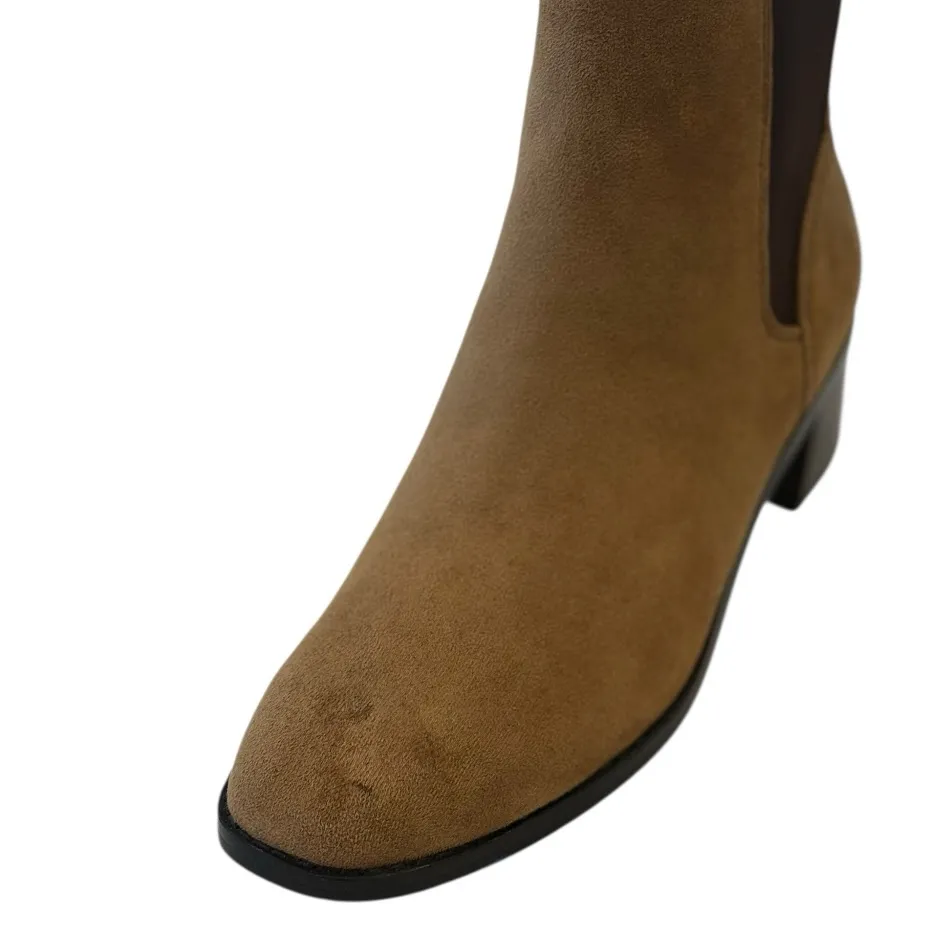 J. CREW Sueded Chelsea Boot Rich Coffee Size 9 NEW - Image 8