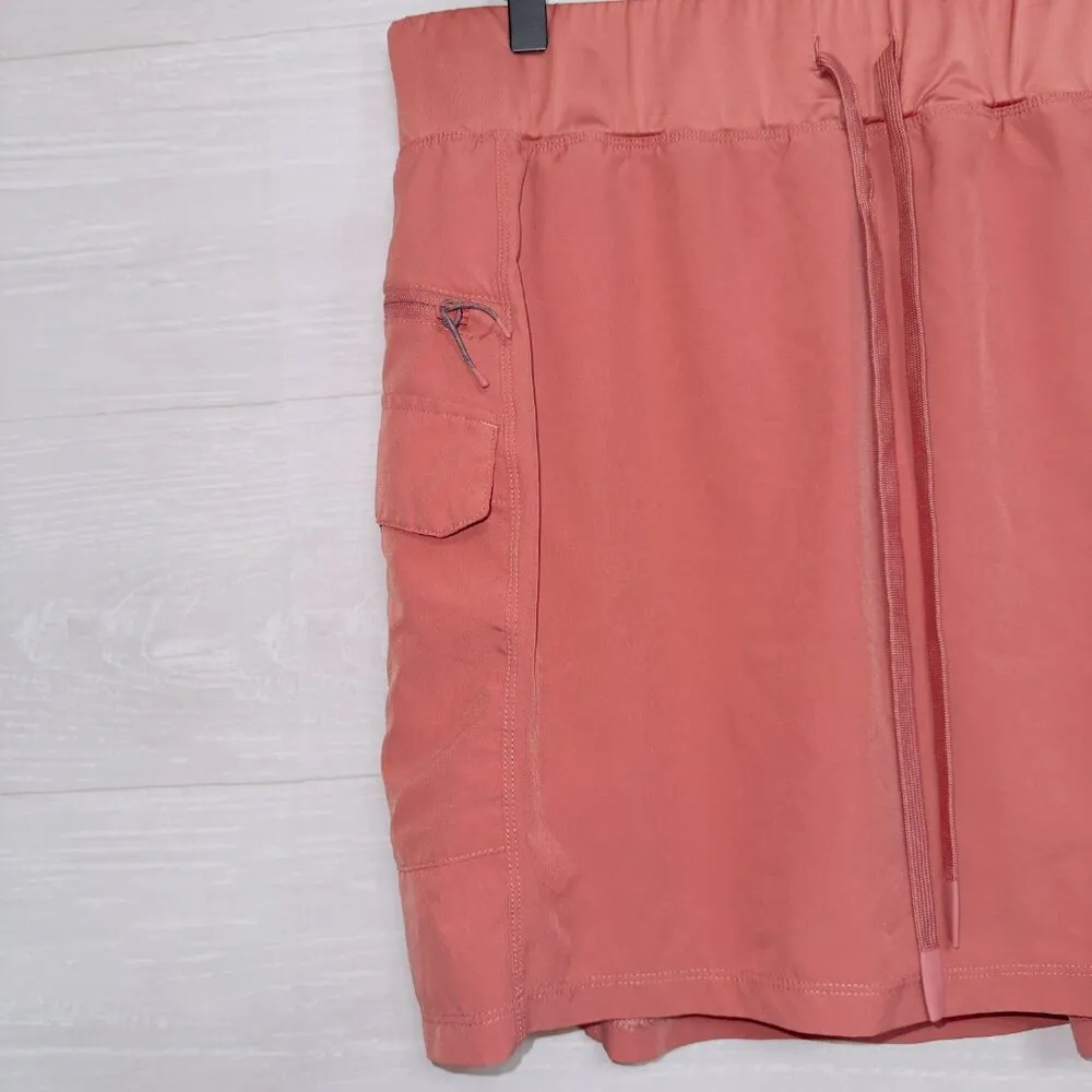 GERRY Women's Orange High Waisted Spandex Short Lined Athletic Skirt size XL - Image 2