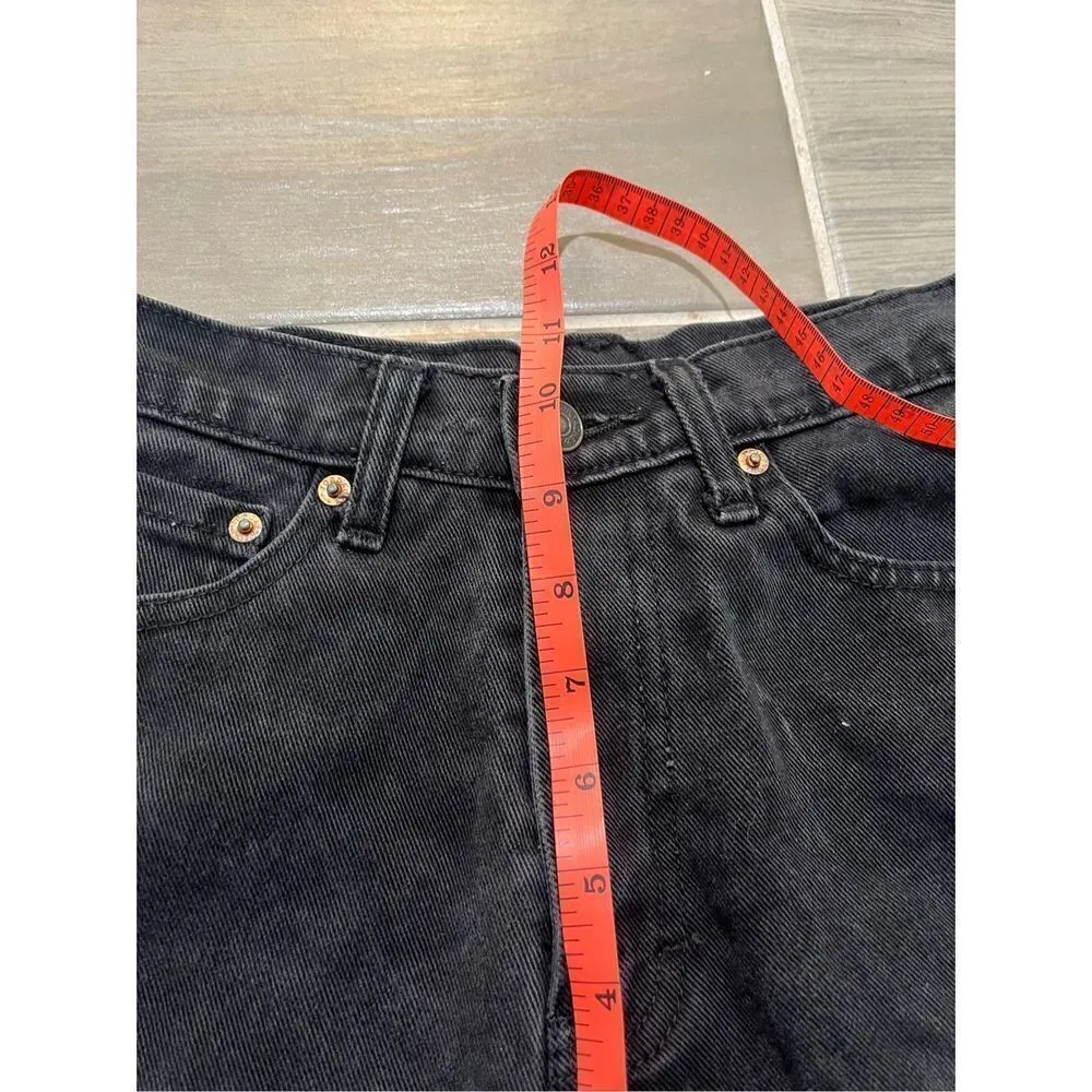 Jordache cut off denim jeans shorts size 5/6 in black 100% cotton - Image 6