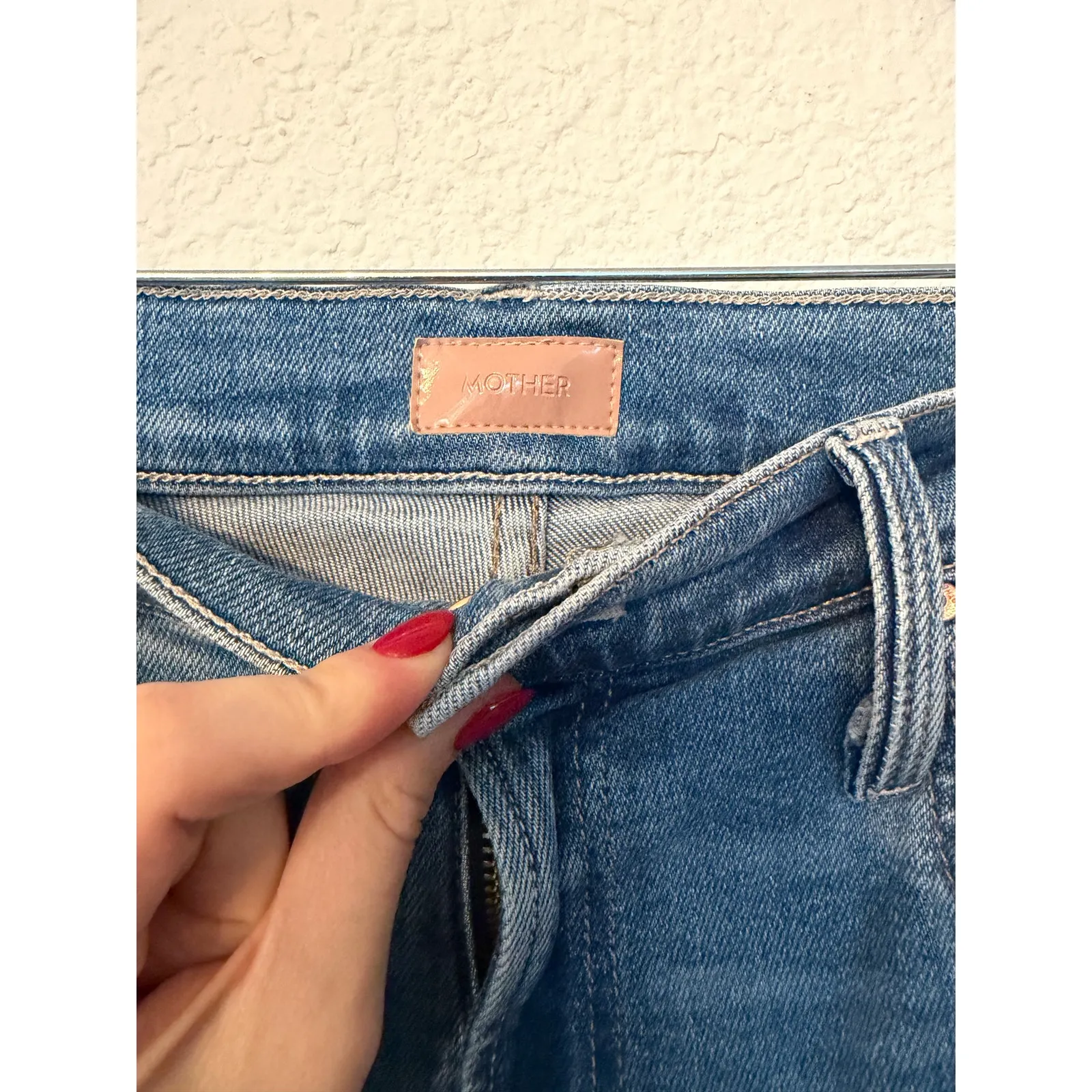 Mother Jeans The Rambler Zip Flood size 29 Blue - Image 5