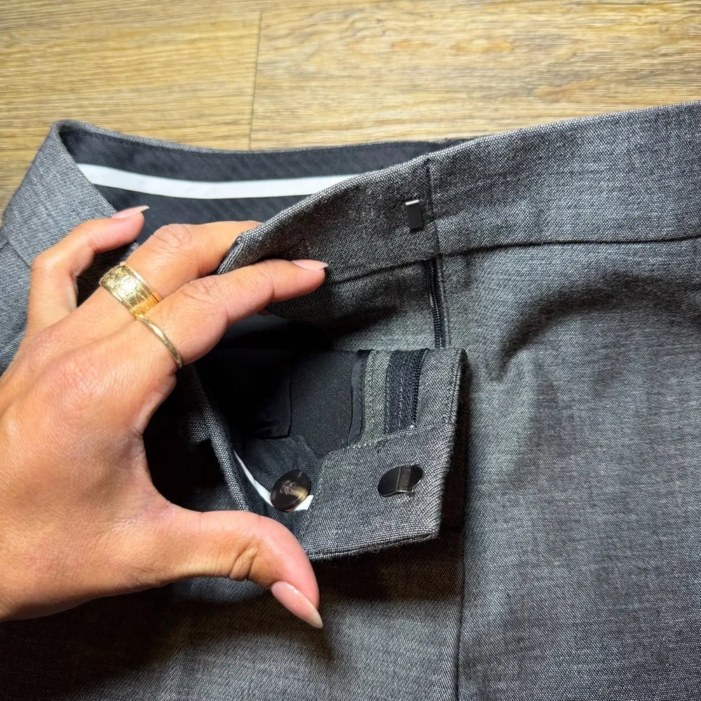 Ann Taylor Gray Straight-Leg Dress Pants Size 4 NWOT Work Office Wear - Image 6