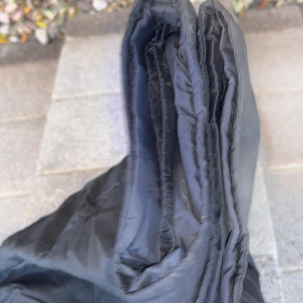 Vintage Porsha by Winer Black Quilted Overalls Size Medium - Image 10