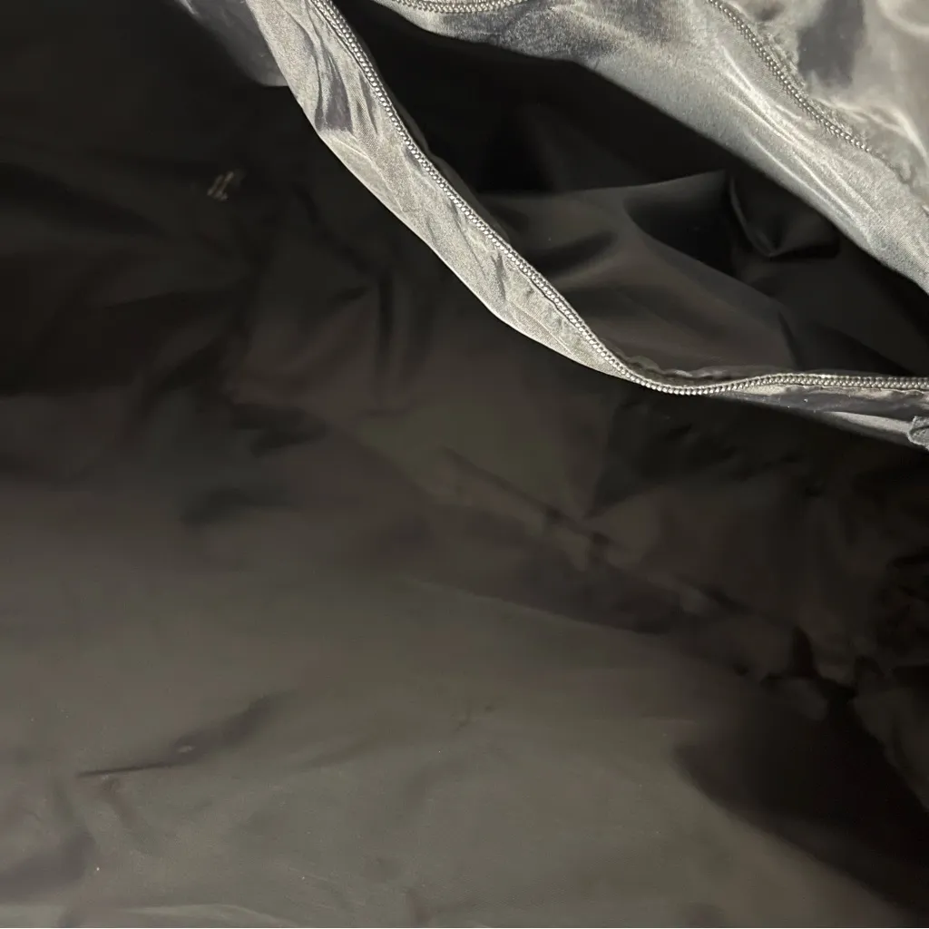 VICTORIAS SECRET Striped Tote Bag Neon Bright Pastel Colors Top Zip Lined - Image 5