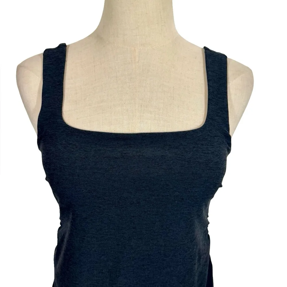 Beyond the Bump by Beyond Yoga Spacedye Icon Maternity Midi Dress Darkest Night - Image 5