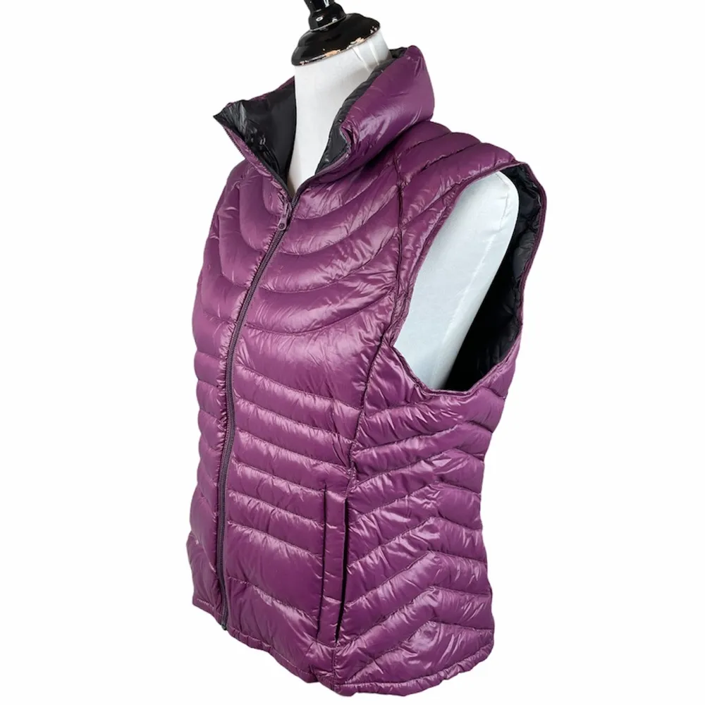 Bernardo Goose Down Vest, Purple, Large - Image 4